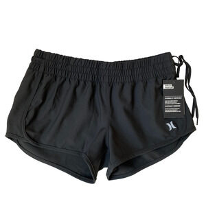 Hurley Phantom Beachrider Board Shorts Women Size XS Black Zip Pocket Beach NWT